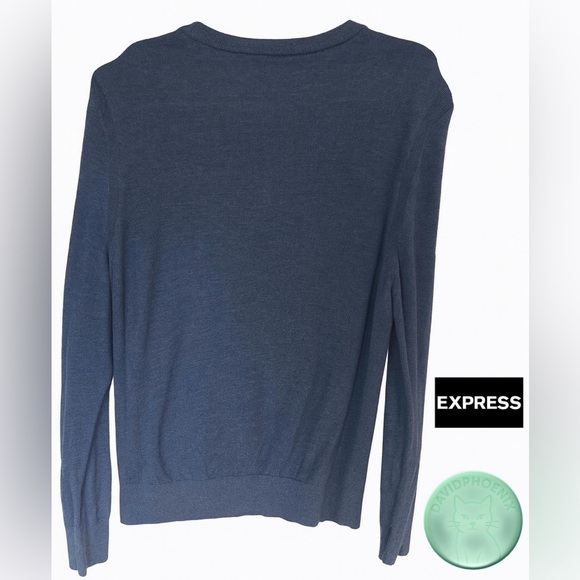 Blue Sweater Express size M - Picture 2 of 6